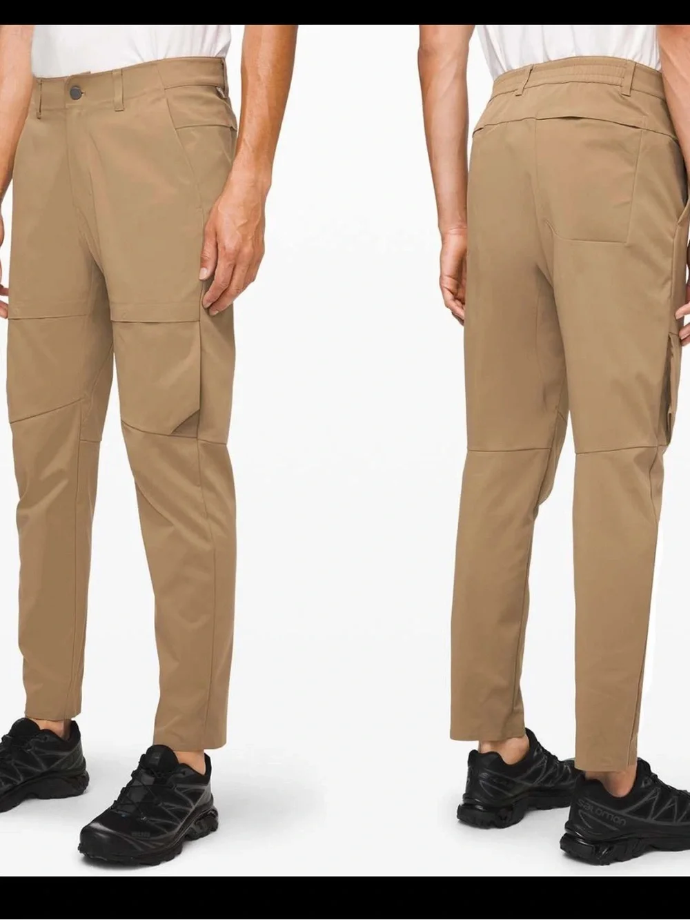 Lululemon Mile View Pants Men's 30 Dark Tan Water Repellent Tech Utility
